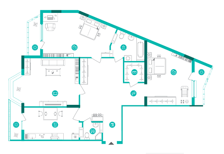 3-кімнатна 122.73 м² в ЖК Династія від 24 700 грн/м², Київ