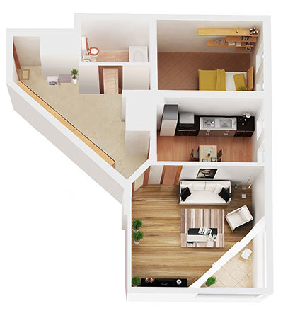 2-комнатная 85.9 м² в ЖК Дом на Клименко от застройщика, Киев