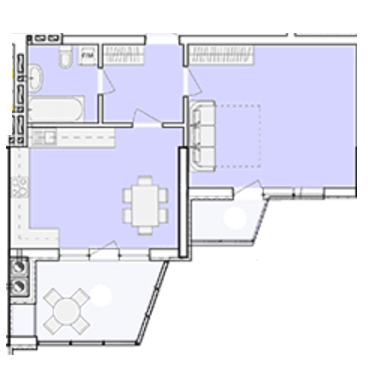 1-комнатная 57.7 м² в ЖК Зелена околиця от 14 900 грн/м², Львов