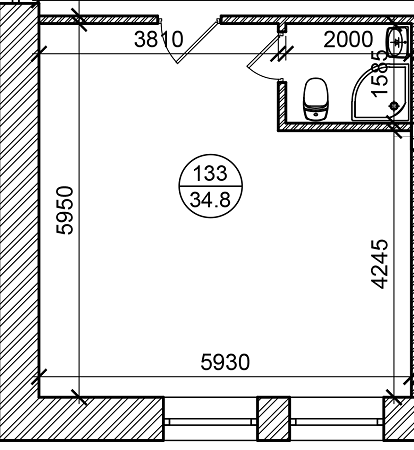 1-комнатная 34.8 м² в ЖК Индустриальный от застройщика, Харьков