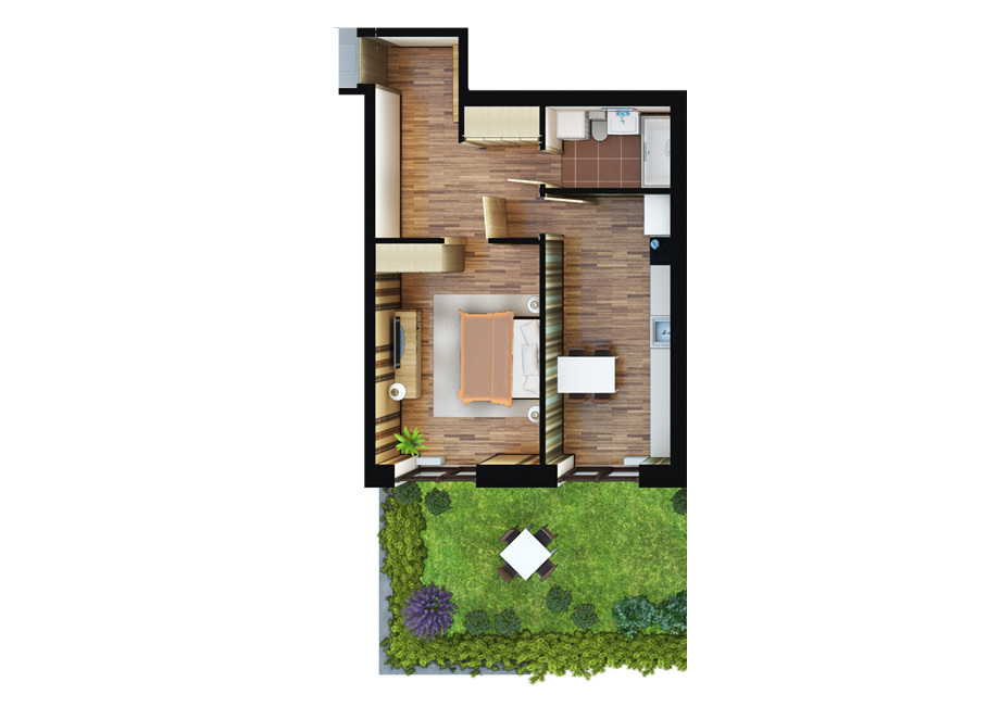 1-комнатная 45.58 м² в ЖК Липинка от 23 230 грн/м², Киев