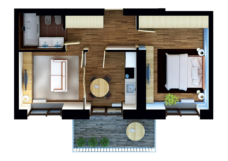 2-комнатная 48.83 м² в ЖК Липинка от 23 230 грн/м², Киев