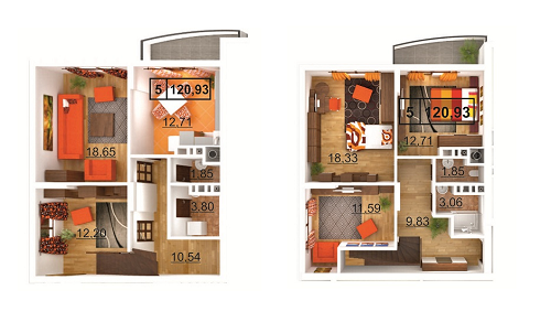 5+ кімнат 120.93 м² в ЖК Липова Алея від 15 000 грн/м², Львів