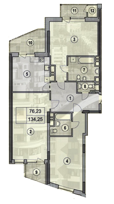 3-комнатная 134.25 м² в ЖК по бул. Леси Украинки, 7Б от 44 590 грн/м², Киев
