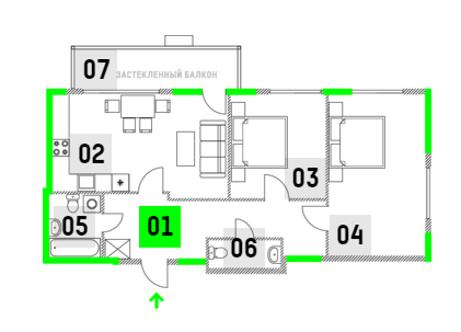 2-комнатная 81.11 м² в ЖК Jack House от 51 990 грн/м², Киев