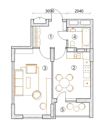 1-кімнатна 48.5 м² в ЖК на вул. Драгоманова, 38 від 22 800 грн/м², Київ