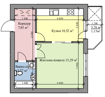 1-комнатная 38.56 м² в ЖК на ул. Врубеля, 15 от застройщика, Львов