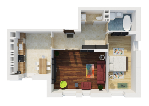 2-комнатная 57.06 м² в ЖК на ул. Демнянская, 26, 30 от застройщика, Львов
