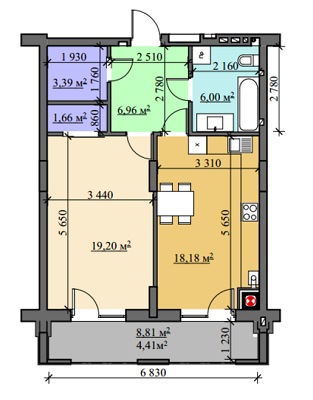 1-комнатная 59.8 м² в ЖК на ул. Лемковская, 26 от 21 020 грн/м², Львов