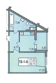 1-комнатная 39.11 м² в ЖК на ул. Милославская, 18 от 16 000 грн/м², Киев