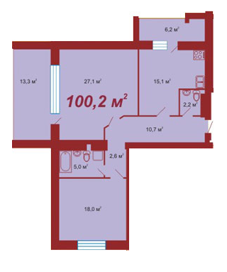 2-комнатная 100.2 м² в ЖК на вул. Стуса / вул. Данилишиних от 12 500 грн/м², г. Трускавец