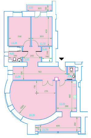 3-кімнатна 115.7 м² в ЖК Полтавський шлях 144 від 13 500 грн/м², Харків
