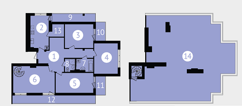 5+ комнат 128.6 м² в ЖК Соната Бортнянского от 19 600 грн/м², Львов
