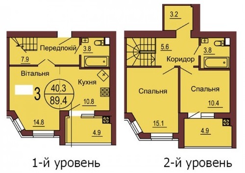 5+ комнат 89.4 м² в ЖК София Клубный от 13 500 грн/м², с. Софиевская Борщаговка