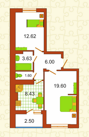 2-кімнатна 53.13 м² в ЖК Сяйво від 21 550 грн/м², м. Ірпінь
