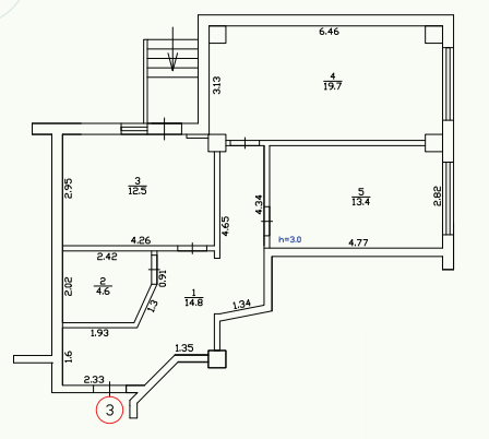 2-комнатная 64.4 м² в ЖК Усадьба от 18 750 грн/м², Днепр