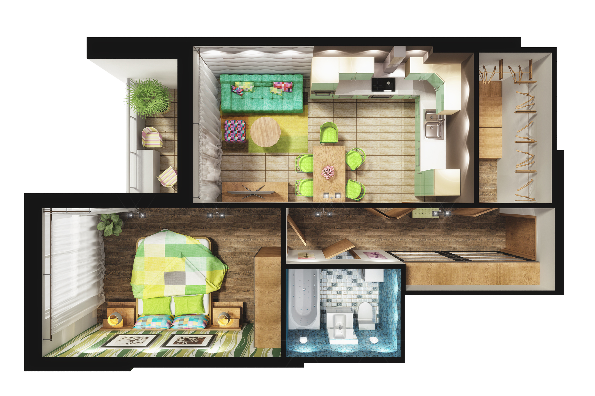 1-кімнатна 52.6 м² в ЖК Central Park від 53 350 грн/м², Київ