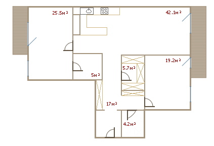 2-кімнатна 118.7 м² в ЖК Ясна Поляна від 52 560 грн/м², Одеса
