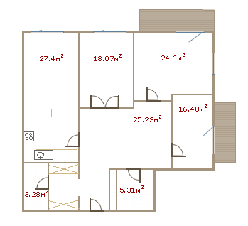3-кімнатна 120.37 м² в ЖК Ясна Поляна від 52 560 грн/м², Одеса