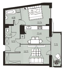 2-комнатная 61.88 м² в ЖК Avalon от 17 500 грн/м², Львов