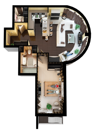 1-кімнатна 62.96 м² в ЖК Park Avenue VIP від 62 720 грн/м², Київ