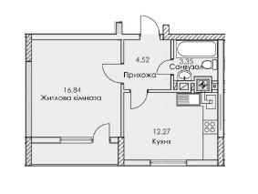 1-кімнатна 38.81 м² в ЖК Perfect Loft 47 від 38 080 грн/м², Львів