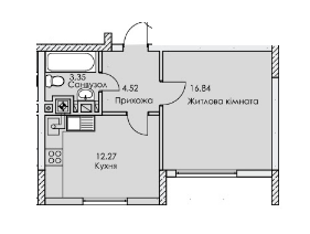 1-кімнатна 36.98 м² в ЖК Perfect Loft 47 від 38 080 грн/м², Львів