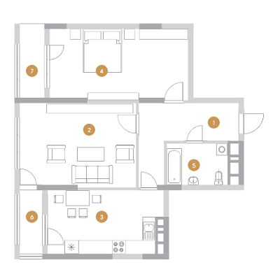 2-кімнатна 81.2 м² в ЖК Royal Tower від 119 810 грн/м², Київ