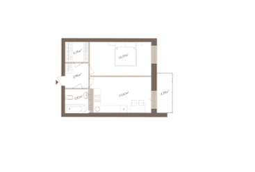 1-комнатная 41.38 м² в ЖК SloveSky от 20 500 грн/м², Киев