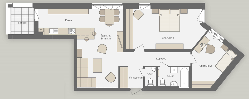 2-комнатная 86.77 м² в ЖК Villa Magnolia от 26 300 грн/м², Львов