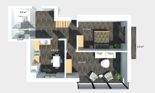 3-комнатная 143.7 м² в КД на Личаківській от 29 900 грн/м², Львов