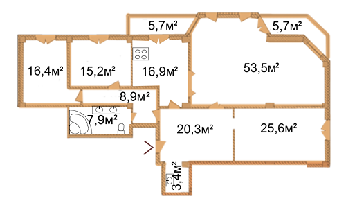 5+ кімнат 171.9 м² в КБ Arch House від 58 700 грн/м², Київ