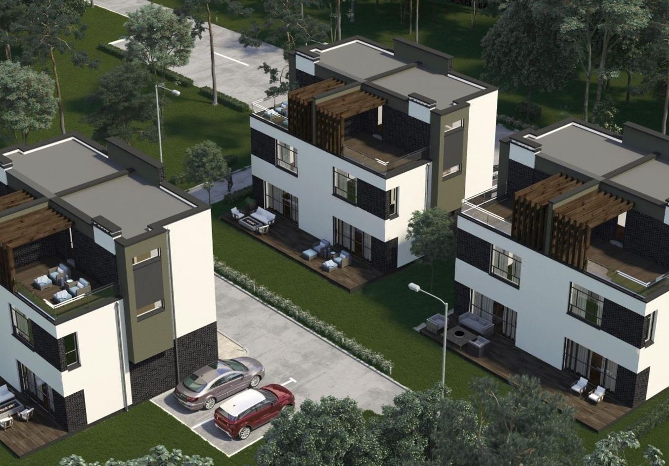 Котеджне містечко Sky Garden Villas, забудовник БК дуплексів Garden Villas