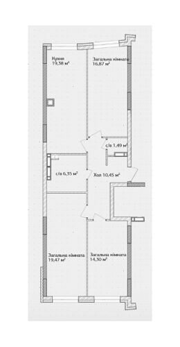 3-комнатная 88.31 м² в ЖК Синергия 3+ от 11 200 грн/м², г. Ирпень