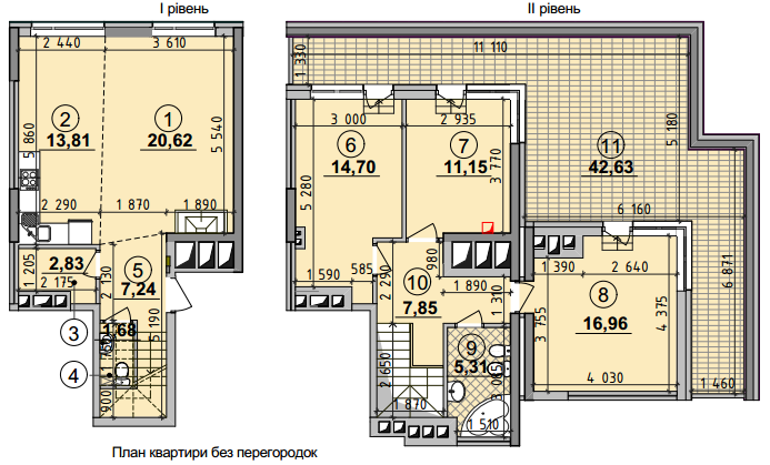 4-кімнатна 114.94 м² в ЖК Seven від 28 500 грн/м², Київ