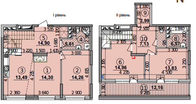 4-кімнатна 111.69 м² в ЖК Seven від 28 500 грн/м², Київ