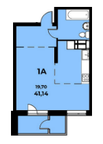 1-комнатная 41.14 м² в ЖК Navigator от 16 500 грн/м², Киев