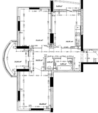 2-кімнатна 95.5 м² в ЖК 4 сезони від 25 000 грн/м², Київ