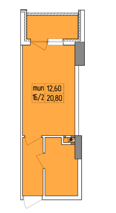 Студия 20.8 м² в ЖК Совские пруды от 15 200 грн/м², Киев