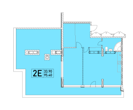 2-комнатная 95.4 м² в ЖК Совские пруды от 18 000 грн/м², Киев