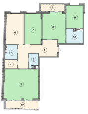 4-кімнатна 160.3 м² в ЖК Crystal Park від 54 200 грн/м², Київ