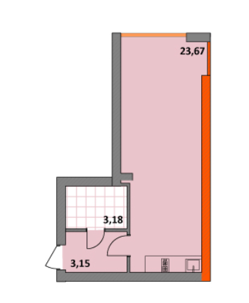 Студія 30 м² в ЖК Синергія 2+ від 13 500 грн/м², м. Ірпінь