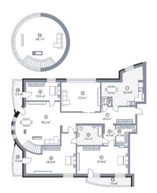 Двухуровневая 253.4 м² в ЖК Киевский Шлях от 14 050 грн/м², г. Борисполь