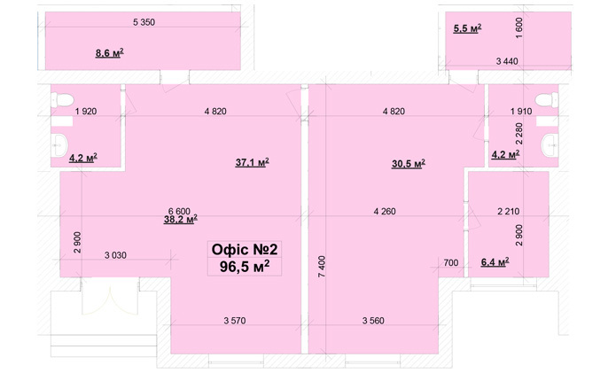 Офис 96.5 м² в ЖК Спутник-Теремки от застройщика, с. Гатное