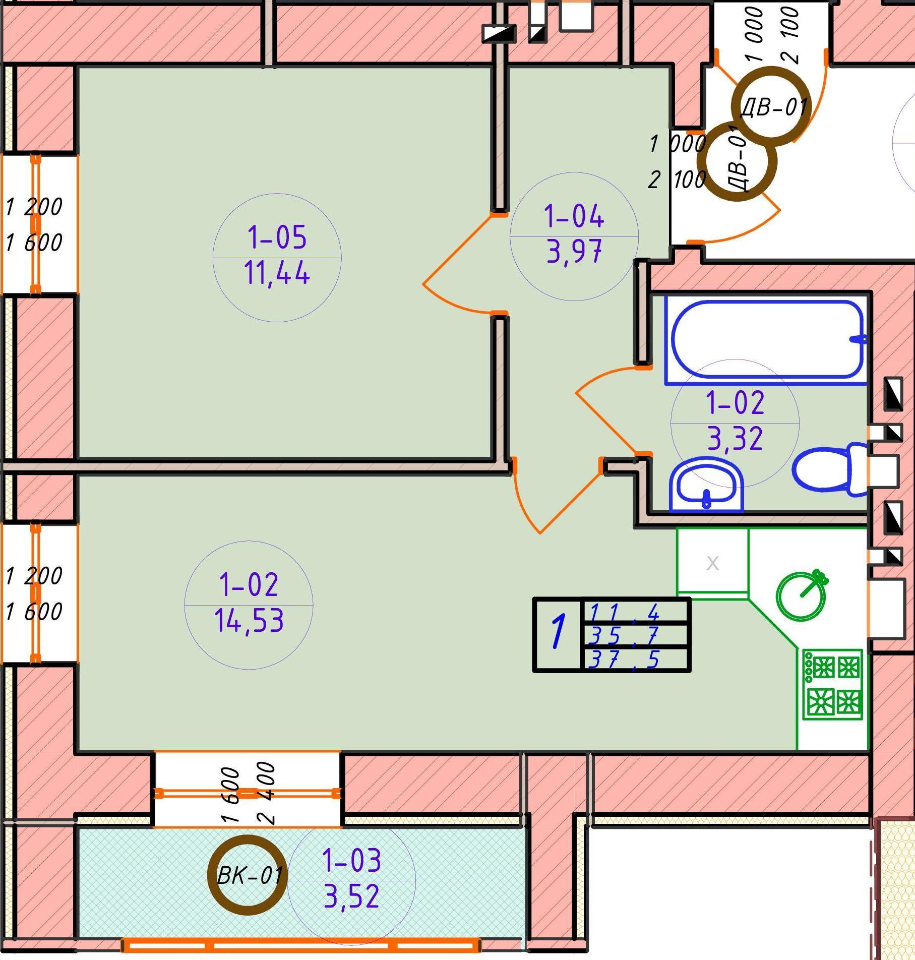 1-кімнатна 37.5 м² в ЖК Ваш Добробут від 11 000 грн/м², м. Ірпінь