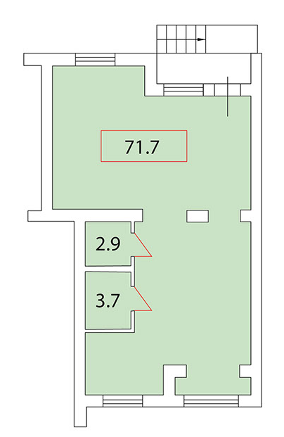 Приміщення вільного призначення 71.7 м² в ЖК Ягода від забудовника, смт Гостомель
