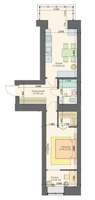 1-кімнатна 49.1 м² в ЖК Art Residence від 16 000 грн/м², м. Ірпінь