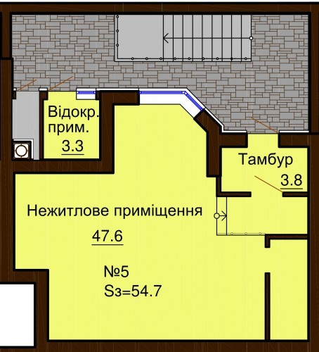 Приміщення вільного призначення 50.4 м² в ЖК Софія Клубний від забудовника, с. Софіївська Борщагівка