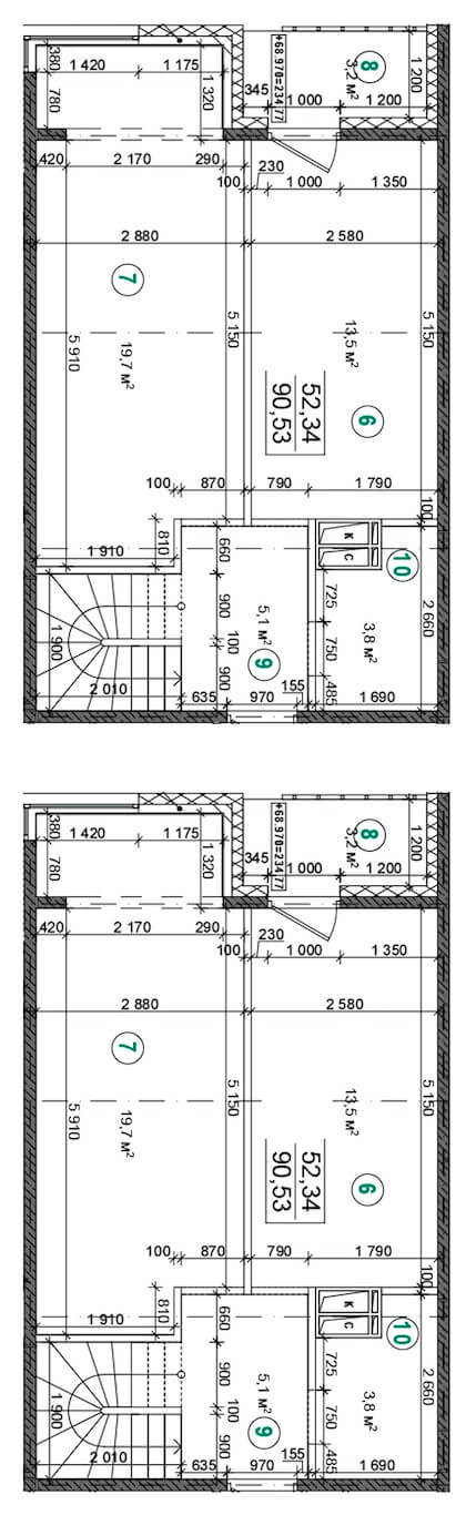 3-комнатная 90.53 м² в ЖК Грюнвальд от застройщика, Киев