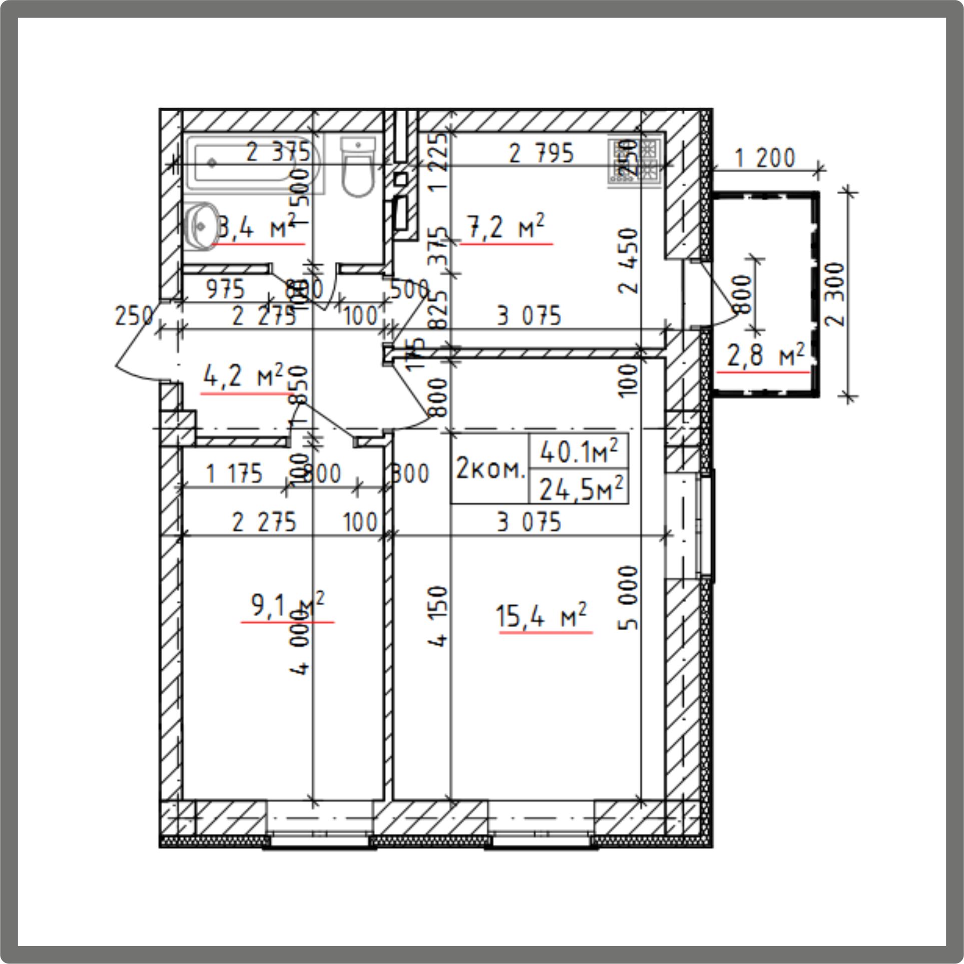 2-кімнатна 40.1 м² в КБ Ширма Club від 38 950 грн/м², Київ